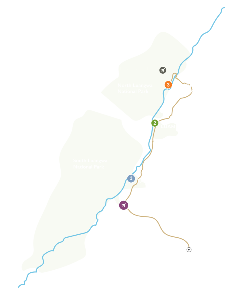 Ulitimate Luangwa Travel Map